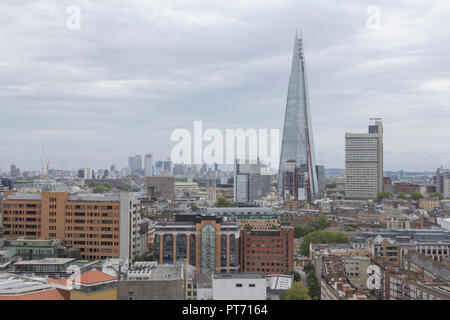 The Shard, Southwark, London, UK. 08. September 2018. UK. Der Shard ist ein 95-stöckiges Hochhaus, vom italienischen Architekten Renzo Piano entworfen, im Süden Stockfoto