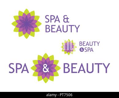 Logo für Schönheitssalon und Spa Stock Vektor