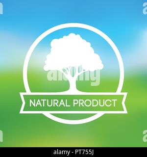 Logo der Farm natürliche Produkte Stock Vektor