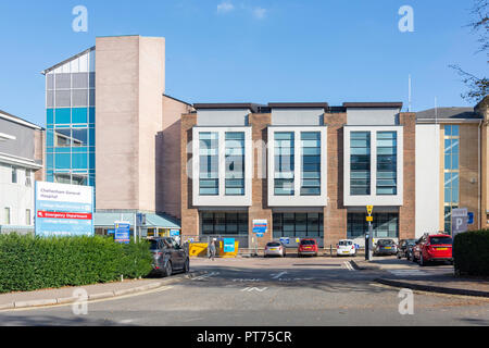 College Road, Cheltenham General Hospital, College Road, Cheltenham, Gloucestershire, England, Vereinigtes Königreich Stockfoto