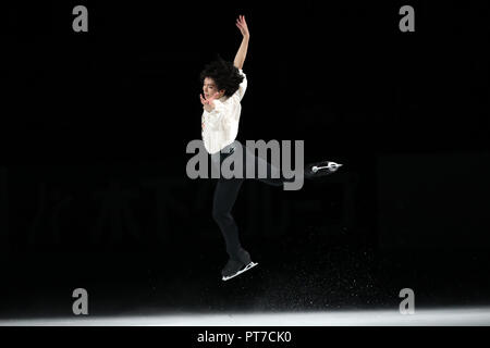 Saitama, Japan. 6. Okt, 2018. Tatsuki Machida Eiskunstlauf: Japan Open 2018 an der Saitama Super Arena in Saitama, Japan. Credit: Jun Tsukida/LBA SPORT/Alamy leben Nachrichten Stockfoto