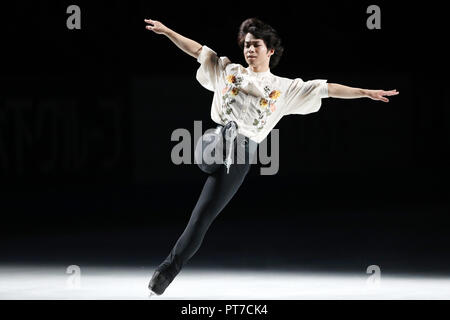 Saitama, Japan. 6. Okt, 2018. Tatsuki Machida Eiskunstlauf: Japan Open 2018 an der Saitama Super Arena in Saitama, Japan. Credit: Jun Tsukida/LBA SPORT/Alamy leben Nachrichten Stockfoto