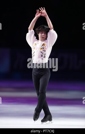 Saitama, Japan. 6. Okt, 2018. Tatsuki Machida Eiskunstlauf: Japan Open 2018 an der Saitama Super Arena in Saitama, Japan. Credit: Jun Tsukida/LBA SPORT/Alamy leben Nachrichten Stockfoto