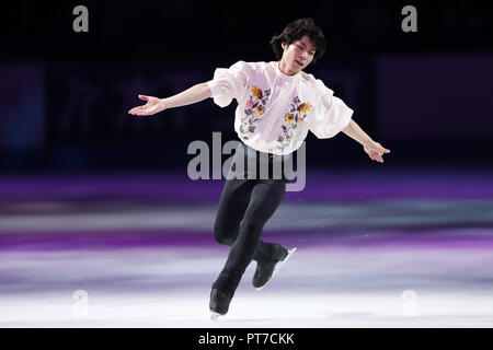 Saitama, Japan. 6. Okt, 2018. Tatsuki Machida Eiskunstlauf: Japan Open 2018 an der Saitama Super Arena in Saitama, Japan. Credit: Jun Tsukida/LBA SPORT/Alamy leben Nachrichten Stockfoto