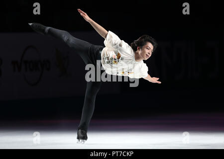 Saitama, Japan. 6. Okt, 2018. Tatsuki Machida Eiskunstlauf: Japan Open 2018 an der Saitama Super Arena in Saitama, Japan. Credit: Jun Tsukida/LBA SPORT/Alamy leben Nachrichten Stockfoto