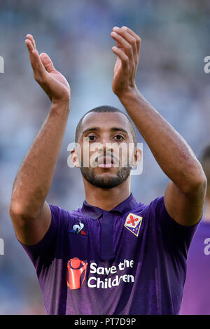 Rom, Italien. 7. Okt 2018. Vitor Hugo von Fiorentina in der Serie A Match zwischen Lazio und Fiorentina im Stadio Olimpico, Rom, Italien Am 7. Oktober 2018. Foto von Giuseppe Maffia. Credit: UK Sport Pics Ltd/Alamy leben Nachrichten Stockfoto