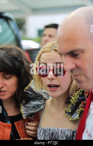 Sitges, Spanien. 7. Okt 2018. Kiernan Shipka und Ross Lynch teilnehmen Sitges Festival. Credit: Marta Abellan/Alamy leben Nachrichten Stockfoto