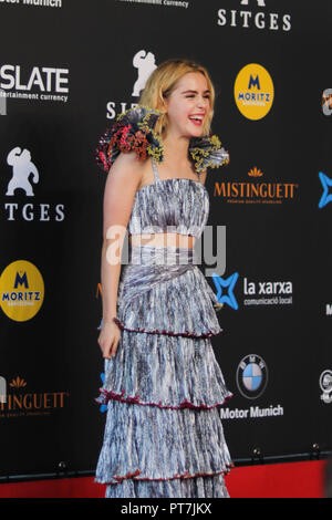 Sitges, Spanien. 7. Okt 2018. Kiernan Shipka und Ross Lynch teilnehmen Sitges Festival. Credit: Marta Abellan/Alamy leben Nachrichten Stockfoto