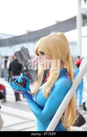 Rom, Italien. 7. Okt 2018. Die romics cosplay Festival in Rom Italien Credit: Gari Wyn Williams/Alamy leben Nachrichten Stockfoto