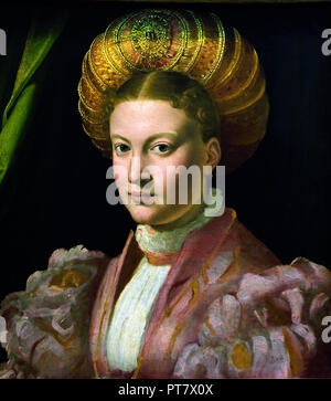 Porträt einer jungen Frau 1530 Parmigianino (Bernart) 1503 - 1540 Italien Italienisch Stockfoto