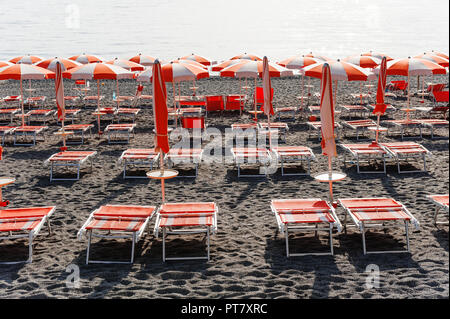 Der Strand von San Nicola Arcella Arcomagno in der Nähe der, Kalabrien, Süditalien. Stockfoto