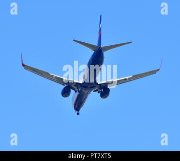 Sheremetyevo, Russland - 16. Mai. 2018. Boeing 737 der Fluggesellschaft Aeroflot Stockfoto