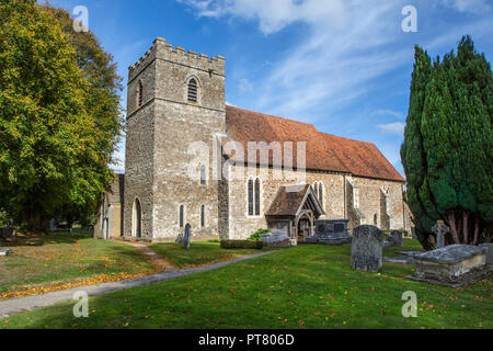 Pfarrkirche St. Peter und St. Paul, Saltwood House. Stockfoto