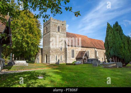 Pfarrkirche St. Peter und St. Paul, Saltwood House. Stockfoto