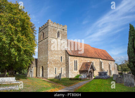 Pfarrkirche St. Peter und St. Paul, Saltwood House. Stockfoto