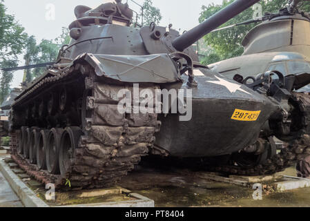 Amerikanische M48 Patton Tank im Kriegsmuseum (Bảo tàng Chứng tích chiến tranh), Ho Chi Minh City, Vietnam Stockfoto