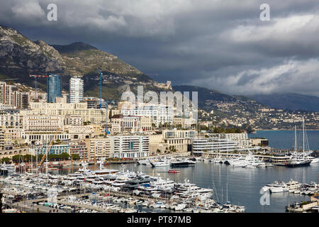 Stadtbild von Monte Carlo, Fürstentum Monaco Stockfoto