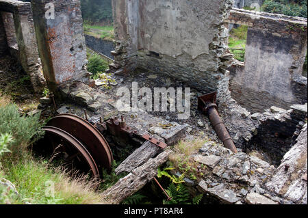 Motor Haus, die Laxey Wheel, Laxey, von der Insel Man Stockfoto