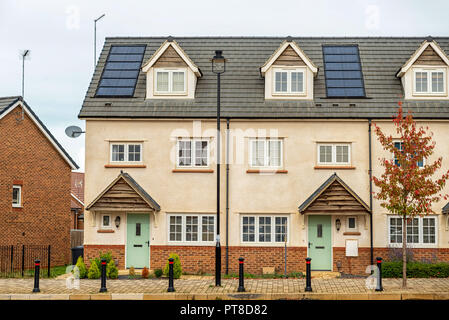 Neue einzigartige Design modernes Haus in England Stockfoto