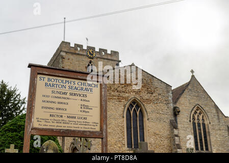 St botolphs Kirche Barton Seagrave Kettering uk Stockfoto