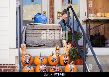 Kürbis Damariscotta Kürbis Fest Stockfoto