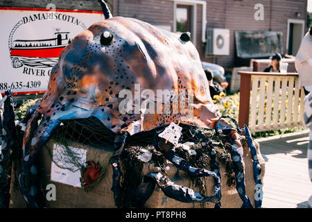 Kürbis Damariscotta Kürbis Fest Stockfoto