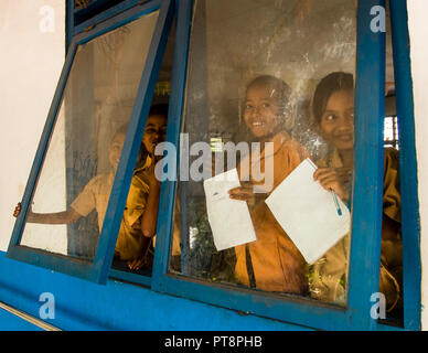 Schule in Waipoekang, Flores, Indonesien Stockfoto