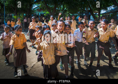 Schule in Waipoekang, Flores, Indonesien Stockfoto