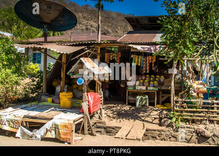 Dorf auf Pulau Lembata, Indonesien Stockfoto