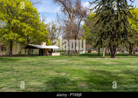 Park Pavillion in Yakima Sportsman State Park, Yakima, Washington Stockfoto