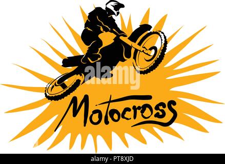 Motocross Vektor Bild extreme Sport illustration Vektor Stock Vektor