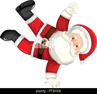 Tanz Pause Santa Clause Abbildung Stock Vektor