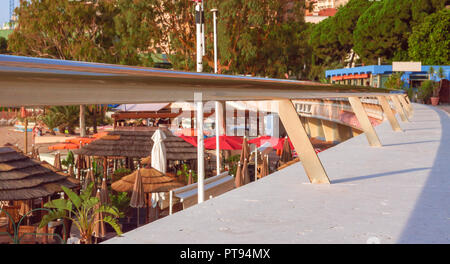 Larvotto Strand bei Sonnenaufgang in Montecarlo Fürstentum Monaco Stockfoto