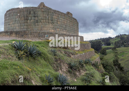 Acllahuasis oder 'Haus der gewählten "ingapirca Inca 'Wand' archäologische Stätte Canar region Ecuador Stockfoto