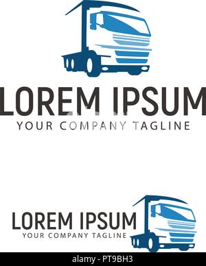 Lkw-transport Logo Design Konzept Vorlage Stock Vektor