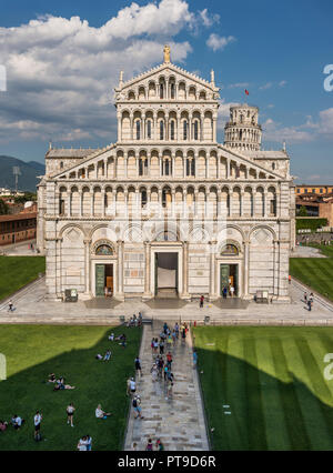 Fassade der Kathedrale von Pisa, Toskana, Italien Stockfoto