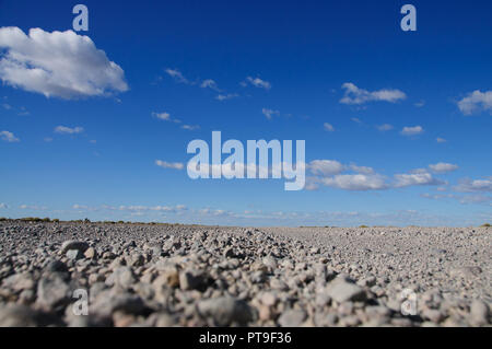 Landschaft entlang der Route 40, durch die patagonische Wüste in Argentinien. Stockfoto