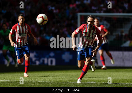 Wanda Metropolitano, Madrid, Spanien. 7 Okt, 2018. Liga Fußball, Atletico Madrid gegen Real Betis; Juan Francisco Torres (Atletico de Madrid) Credit: Aktion plus Sport/Alamy leben Nachrichten Stockfoto