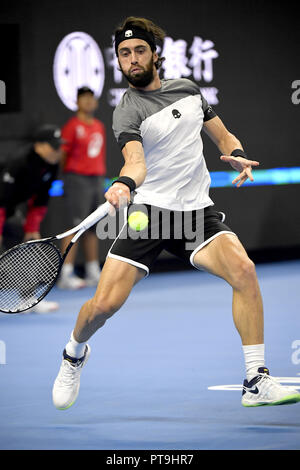 Peking, Peking, China. 8. Oktober, 2018. Peking, China - Professional tennis player Nikoloz Basilashvili besiegt Kyle Edmund 2-0 im Halbfinale von China 2018 in Peking, China, 6. Oktober 2018. Credit: SIPA Asien/ZUMA Draht/Alamy leben Nachrichten Stockfoto