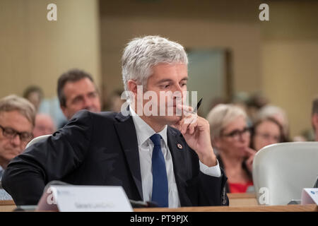 Lyon, 08. Oktober 2018, die 1. Regionale Assises von Lokalen gewählt Stockfoto