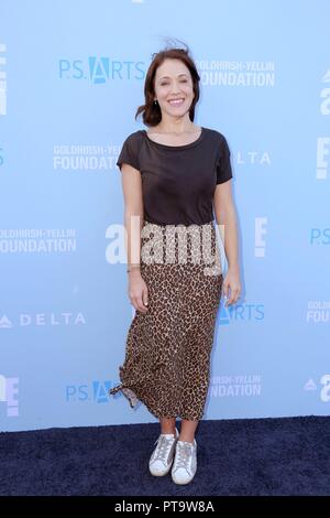 Santa Monica, CA. 7 Okt, 2018. Marla Sokoloff in der Ankunftshalle für P.S. Kunst Express Yourself 2018, Barker Hangar, Santa Monica, CA Oktober 7, 2018. Credit: Priscilla Grant/Everett Collection/Alamy leben Nachrichten Stockfoto