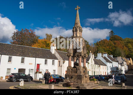 Atholl Memorial Fountain, das Kreuz, Crieff, Perthshire, Schottland. Stockfoto