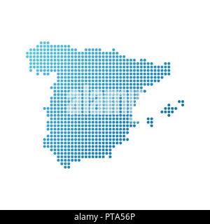 Karte von Spanien Stock Vektor
