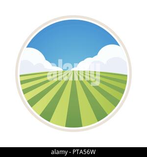 Bereich der Gerste Stock Vektor