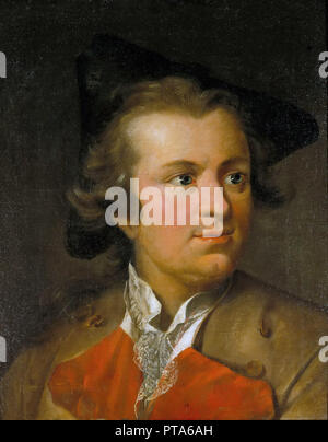 Porträt von Gotthold Ephraim Lessing (1729-1781), c 1755. Schöpfer: Tischbein, Johann Heinrich, dem Älteren (1722-1789). Stockfoto