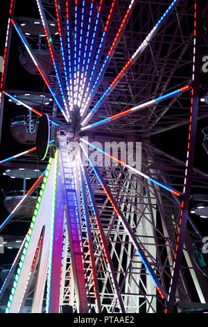 Nahaufnahme auf llluminated ferrish Rad Stockfoto