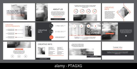Business Präsentation Vorlagen von infografik Elemente. Kann für Präsentationen, Flyer und Handzettel, Broschüre, Geschäftsbericht, Marketing verwendet werden, Adv Stock Vektor