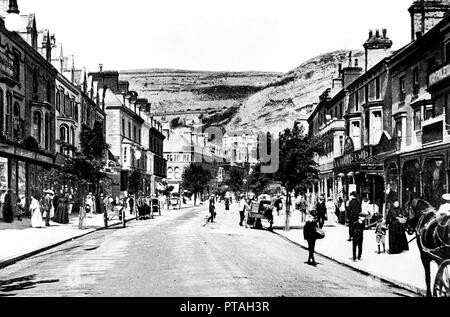 Mostyn Street, Llandudno Anfang der 1900er Jahre Stockfoto