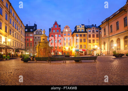 Platz Stortorget in Stockholm, Schweden Stockfoto