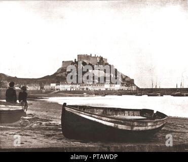 Mont Orgueil Castle, Jersey, 1894. Schöpfer: Unbekannt. Stockfoto